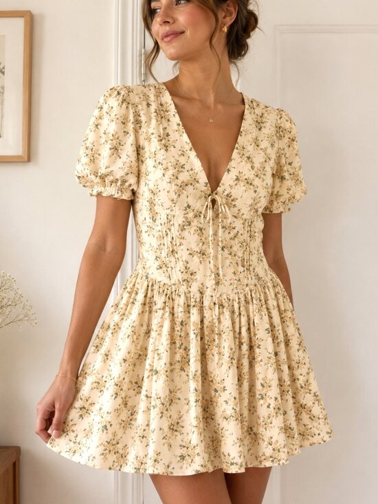 For The Love Bell Dresses & Skirts - For The Love Bell Mini Dress Prairie Cottagecore Coquette Milkmaid